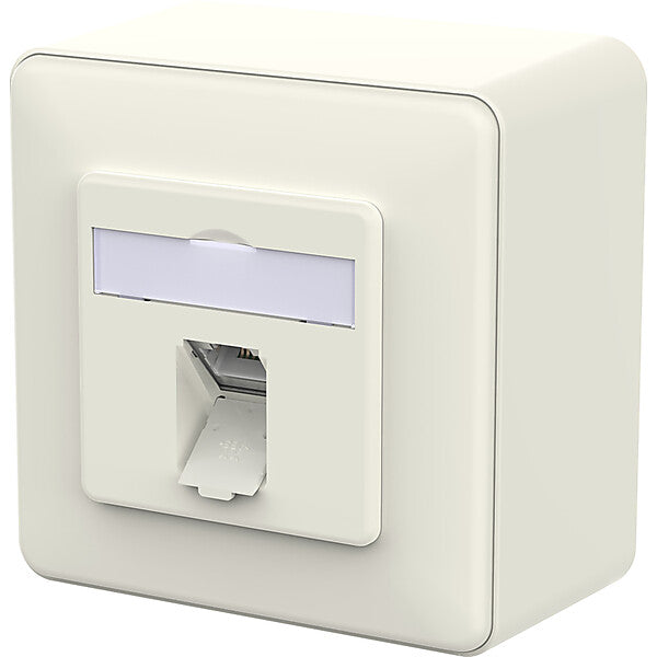 METZ CONNECT RJ45 Anschlussdose IDC reinweiß 130D370002-I